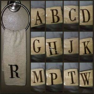 Embroidered initial towels Wedding Shower Gift Personalized Brand New